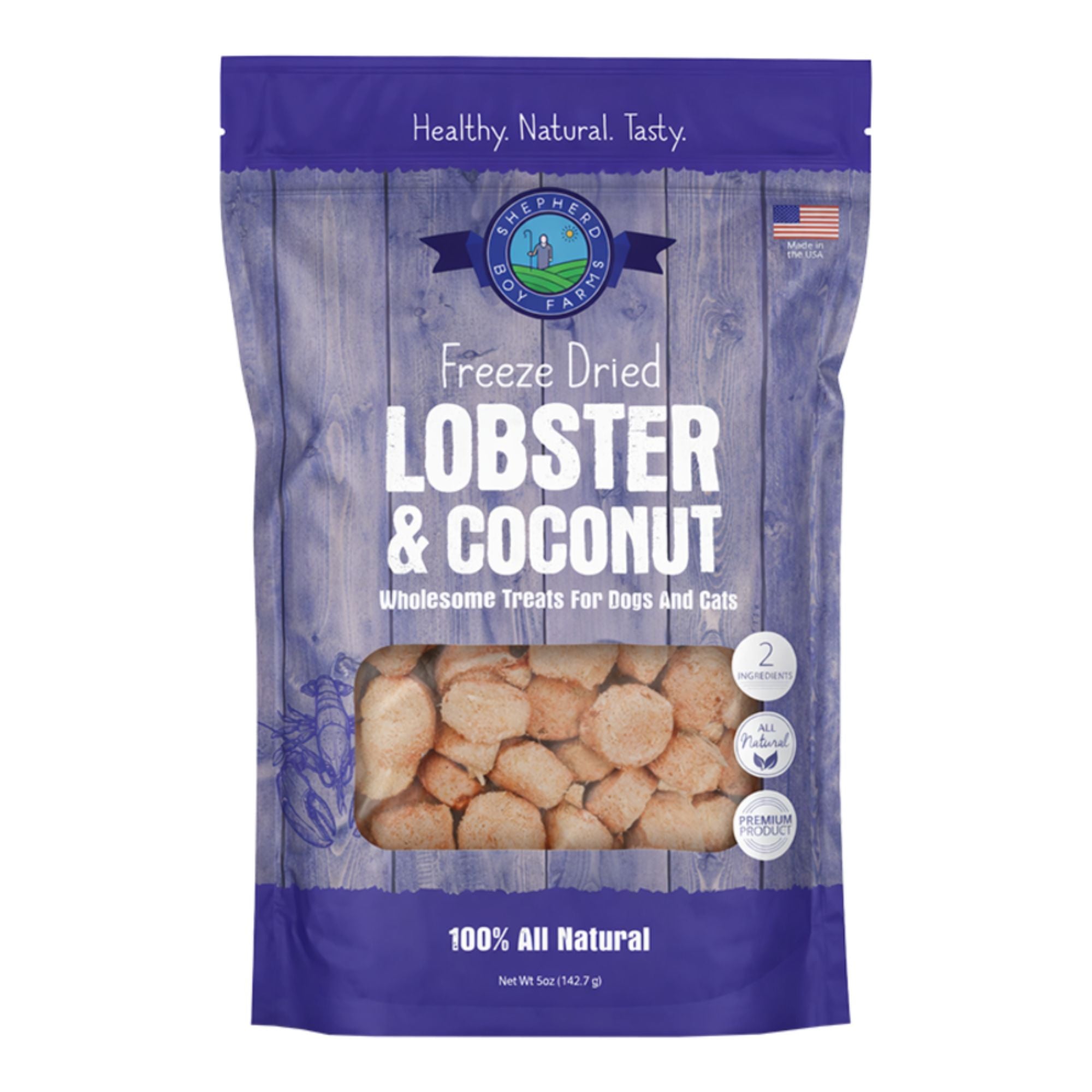 Shepherd Boy Farms Dog Freeze-Dried Lobster & Coconut 5oz.