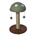 Max & Marlow Mushroom Cat Post w/ Toy Green blank