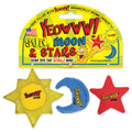 Duckyworld Yeowww! Catnip Toy - Sun; Moon and Stars!