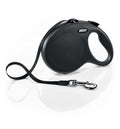Flexi Classic Retractable Tape Dog Leash Black 16 ft Large