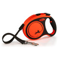Flexi Xtreme Retractable Leash Orange  Black, blank/MD, 16 ft
