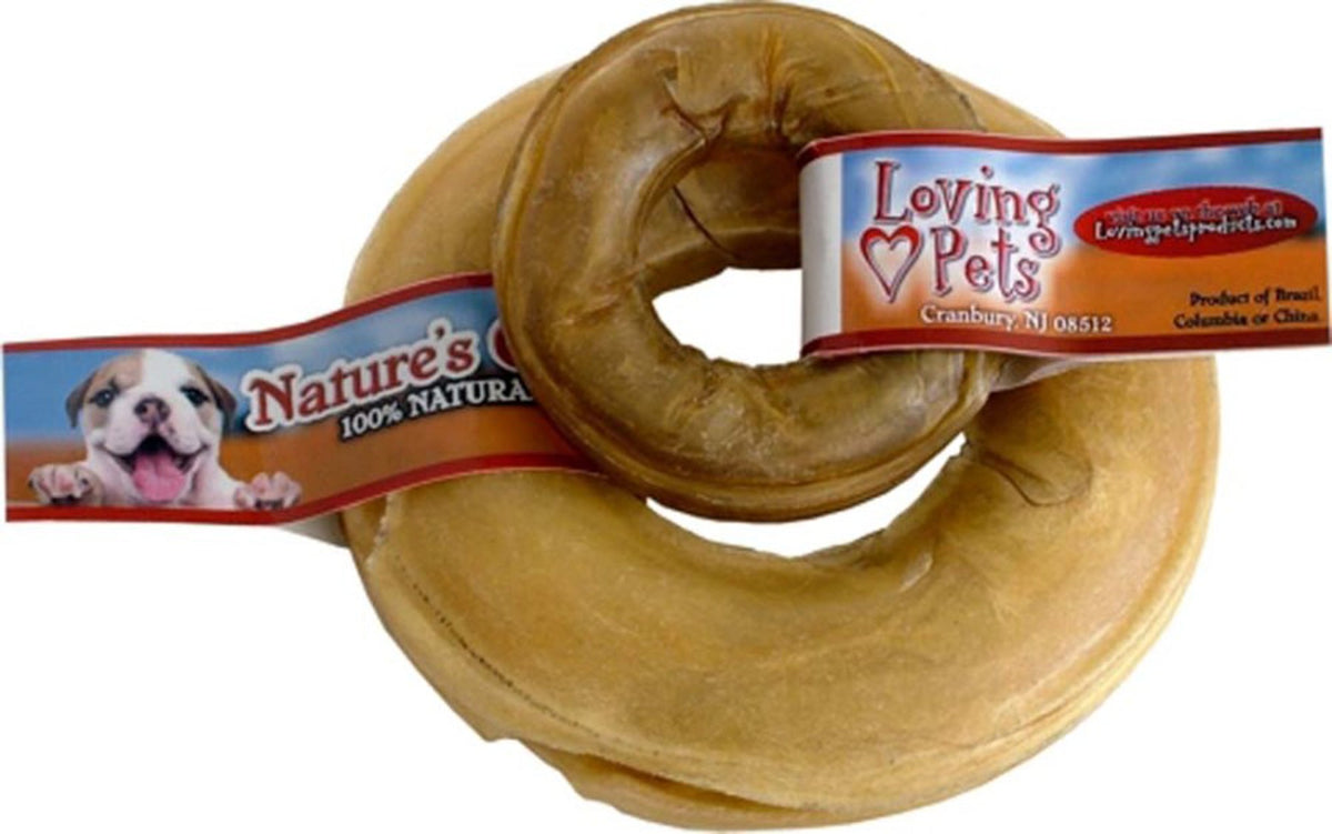 Loving Pets Natures Choice Pressed Rawhide Donut 6in