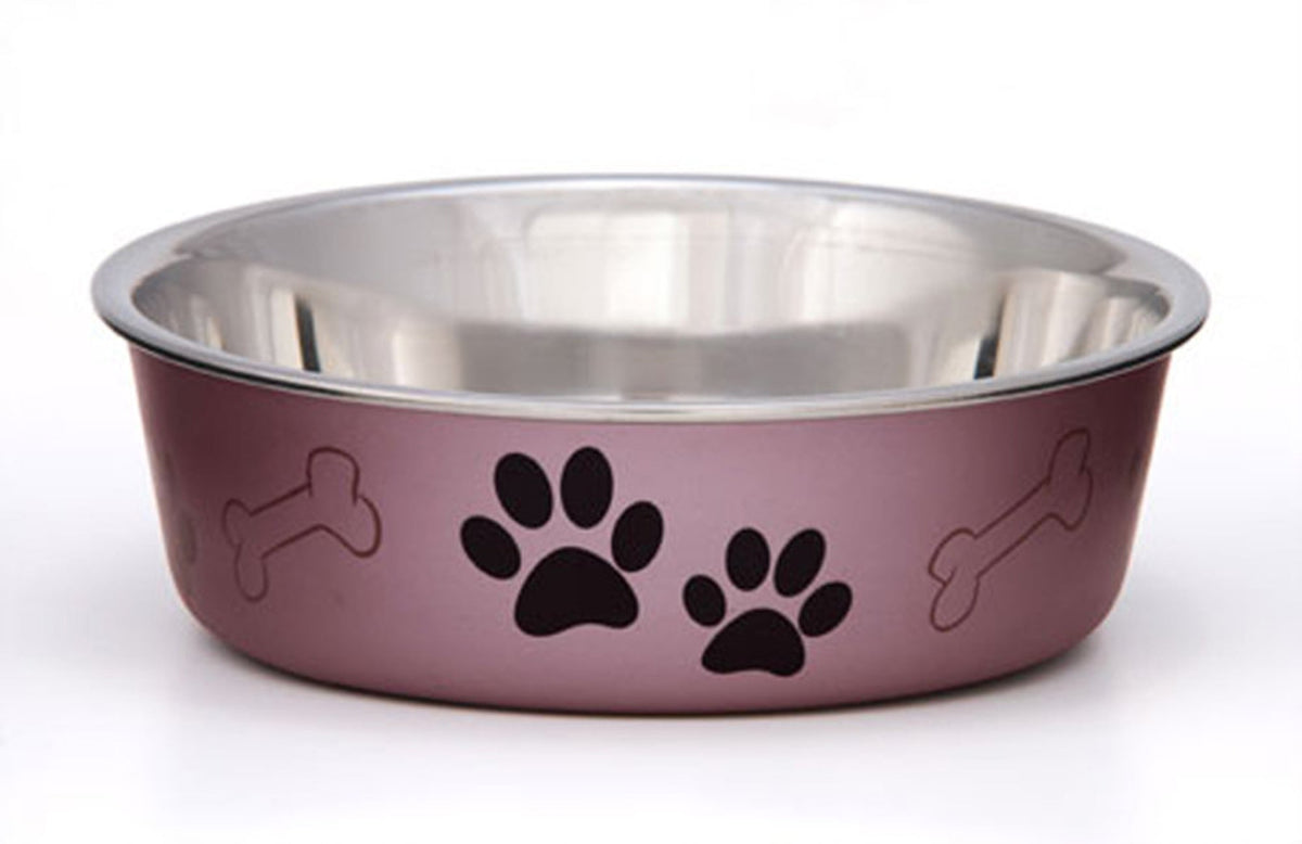 Loving Pets Bella Bowl Metallic Dog Bowl Grape Large