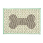 Loving Pets Bella Fashion Mats Geometric Bone Aqua blank