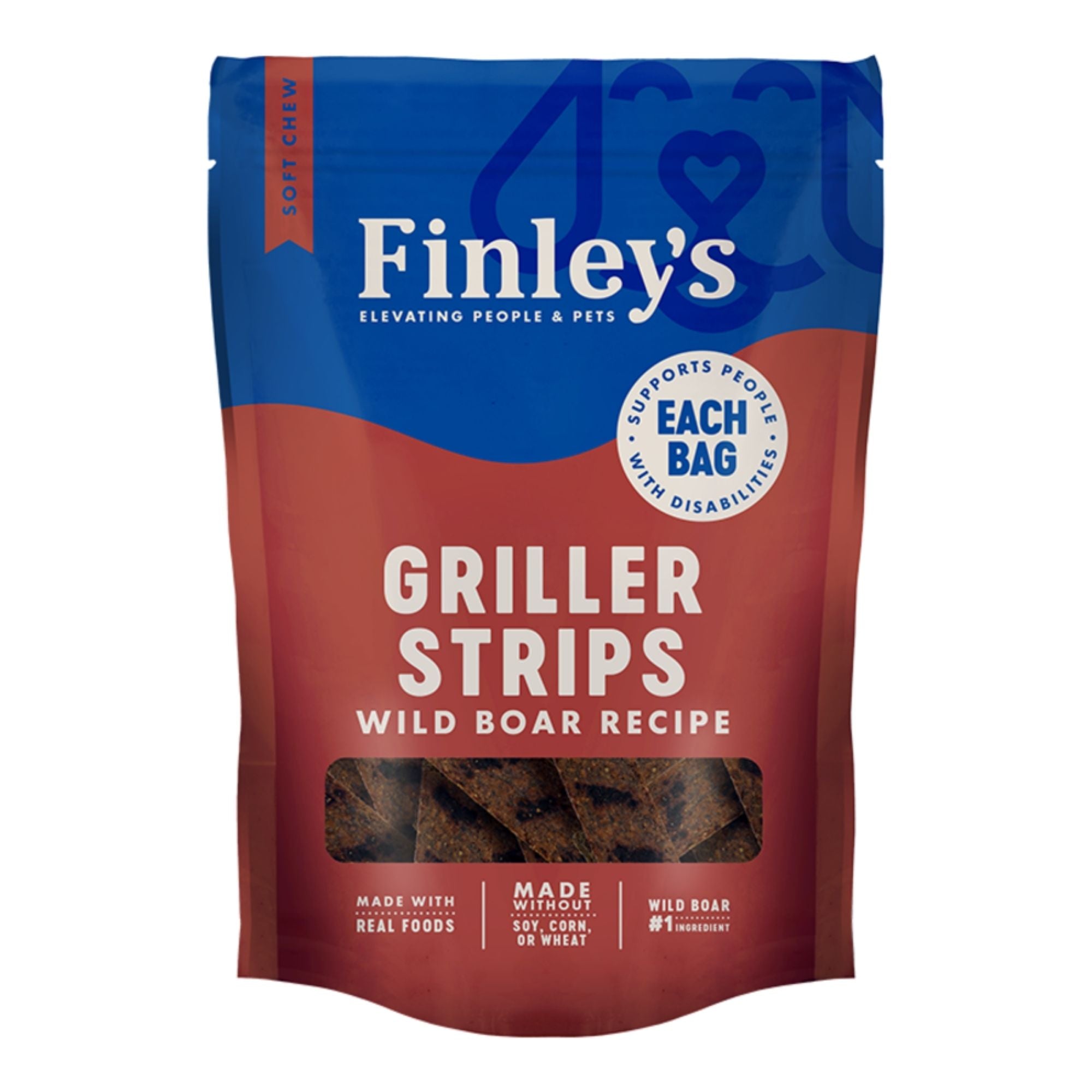 Finley's Dog Griller Strips Wild Boar 6oz.