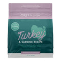 Green Juju Dog Freeze-Dried Grain Free Extras Turkey + Sardine Food 14oz.