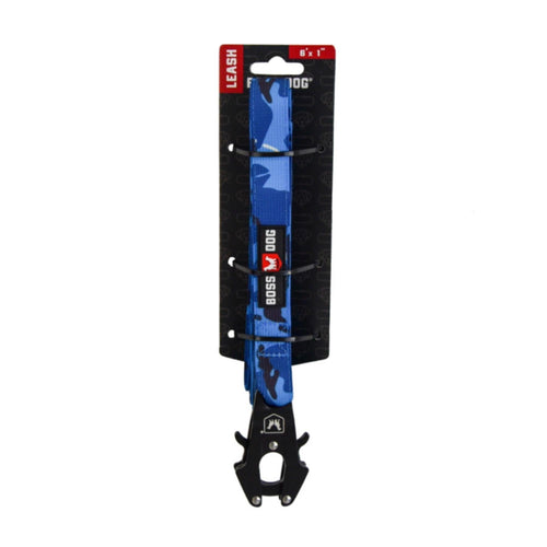 Boss Dog Tactical Dog Leash Blue Camo, 1ea/6 ft Default Title