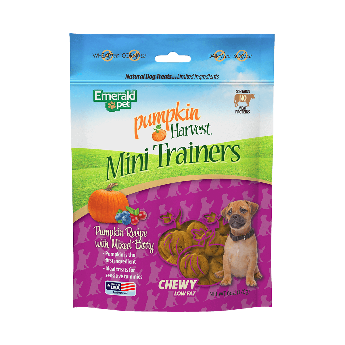 Emerald Pet Pumpkin Harvest Trainers Mixed Berry Chewy Dog Treats 6oz. Default Title