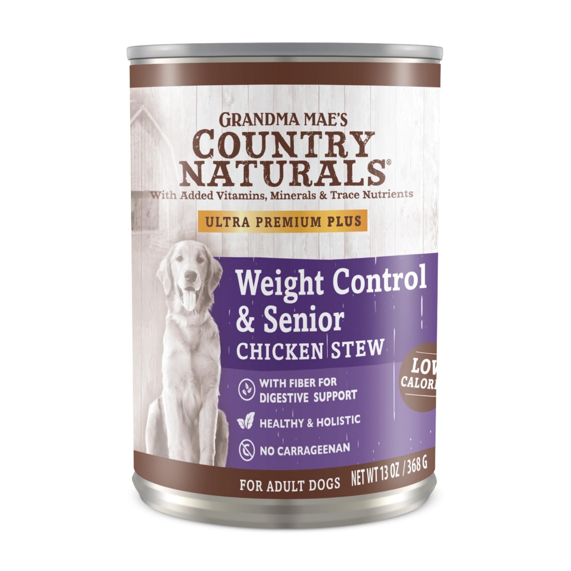 Grandma Mae's Country Naturals Weight Control & Senior Wet Dog Food Chicken Stew, 12ea/13oz. Default Title