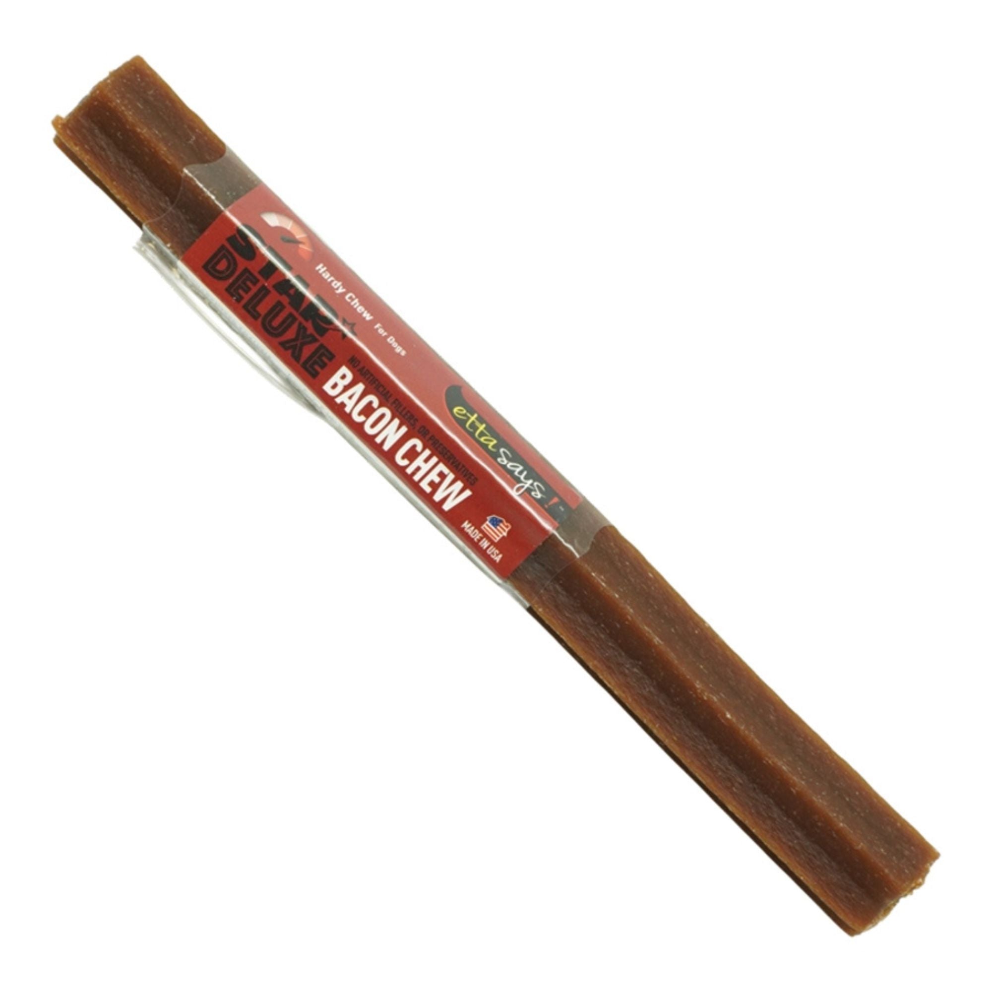 Etta Says Dog Premium Crunchy Star Deluxe Bacon Chew - 20 Count