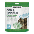 Icelandic Dog COD & Spinach Combo Sticks Value Pack - 16 Count