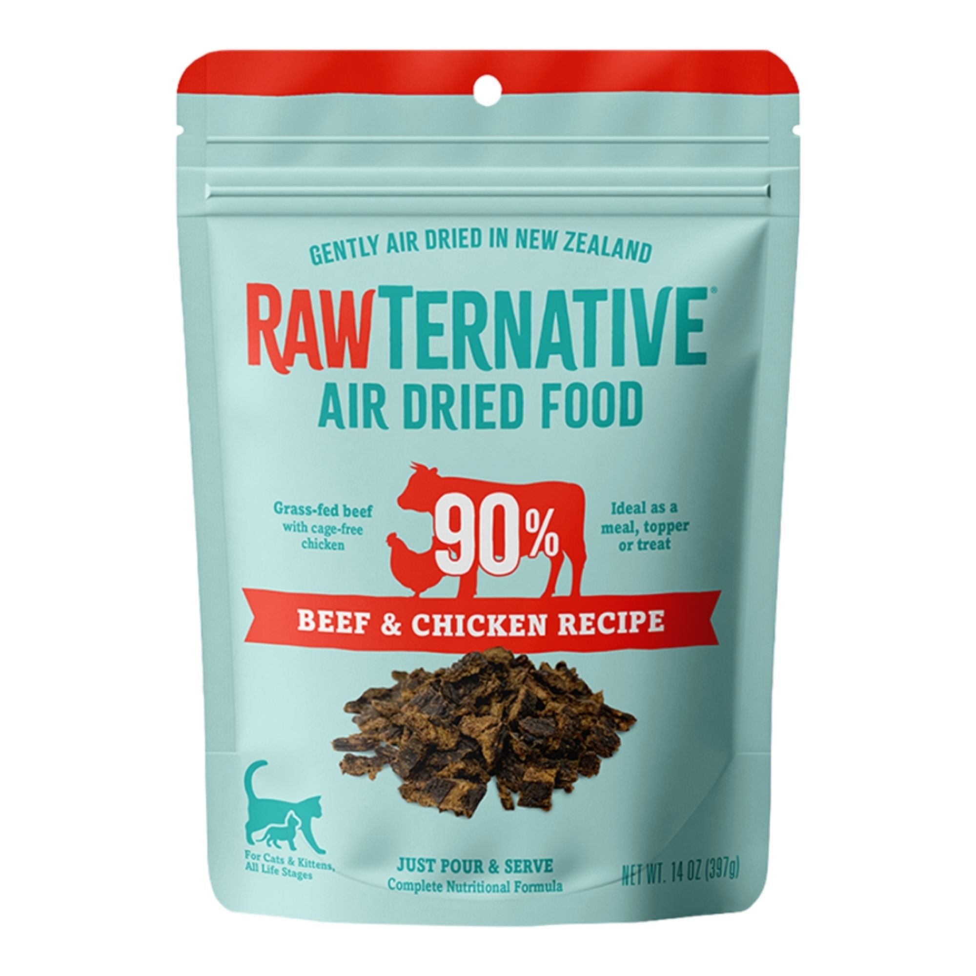 Grandma Mae's Country Naturals Cat Rawternative Air Dried Beef & Chicken Recipe 14oz.