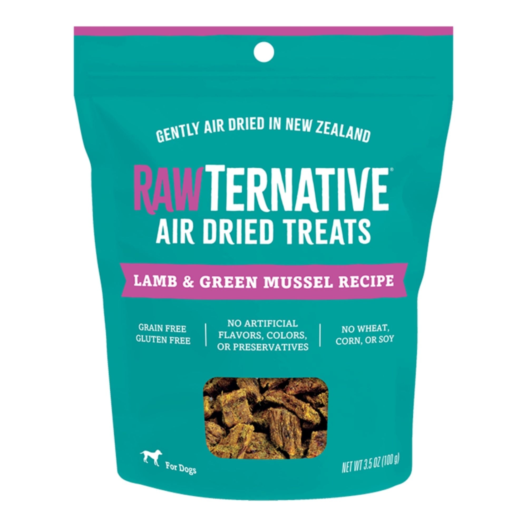 Grandma Mae's Country Naturals Dog Rawternative Air Dried Lamb & Green Mussel Treats 3.5oz.