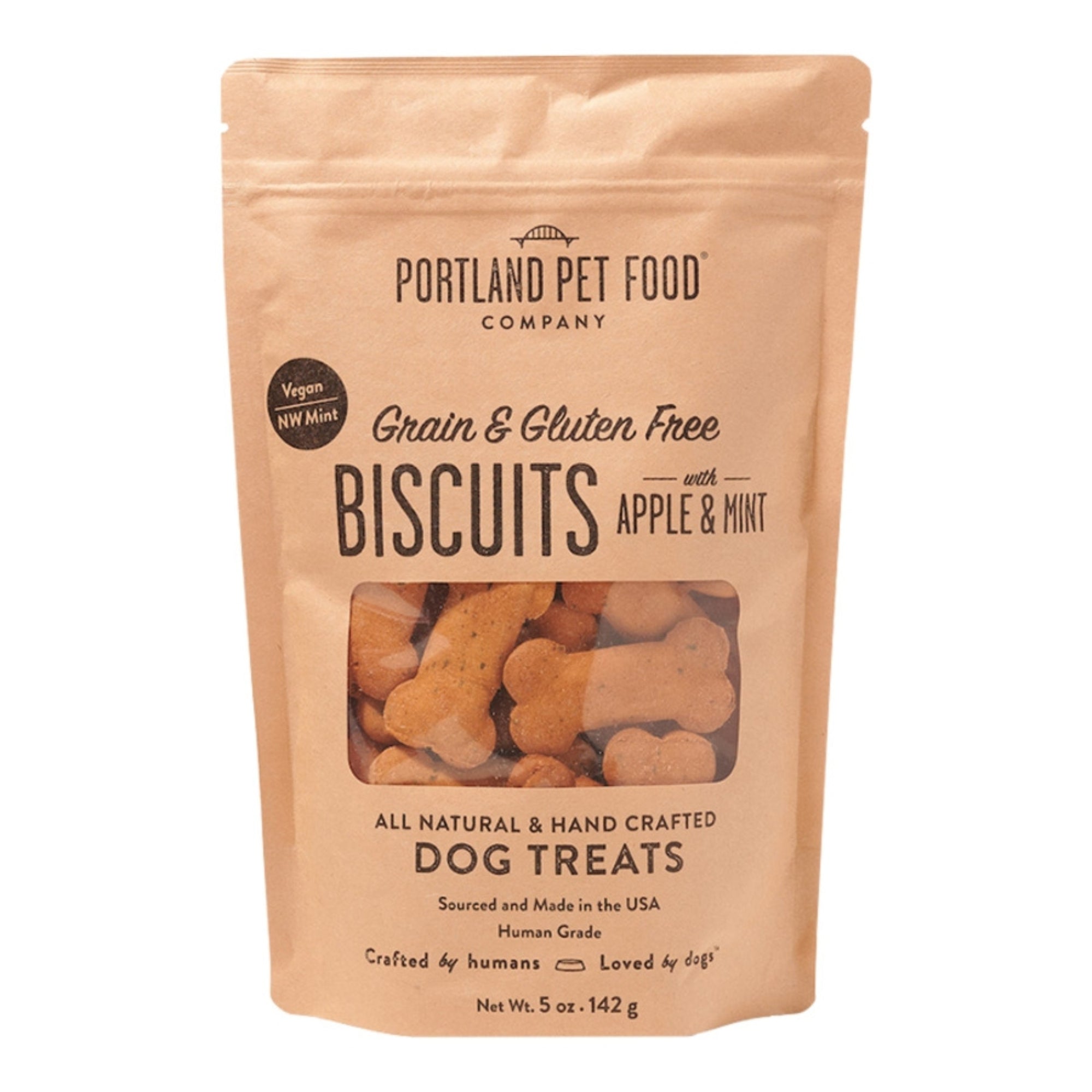 Portland Dog Grain Free Gluten Free Apple & Mint Biscuits 5oz.