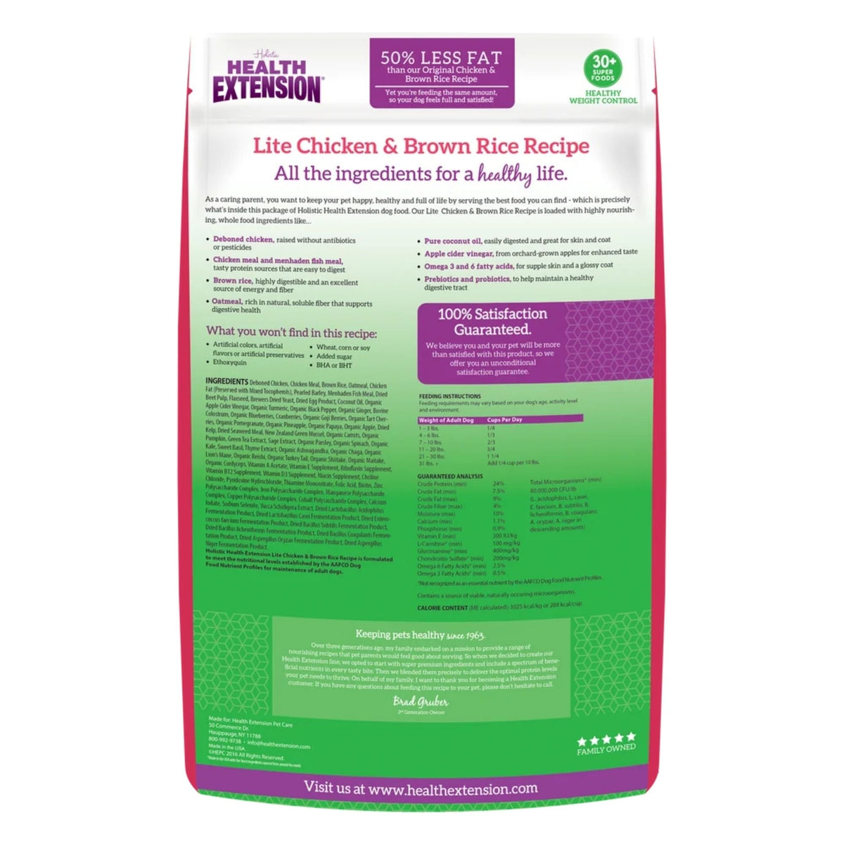 Health Extension Original Weight Management Dry Dog Food 15lb.