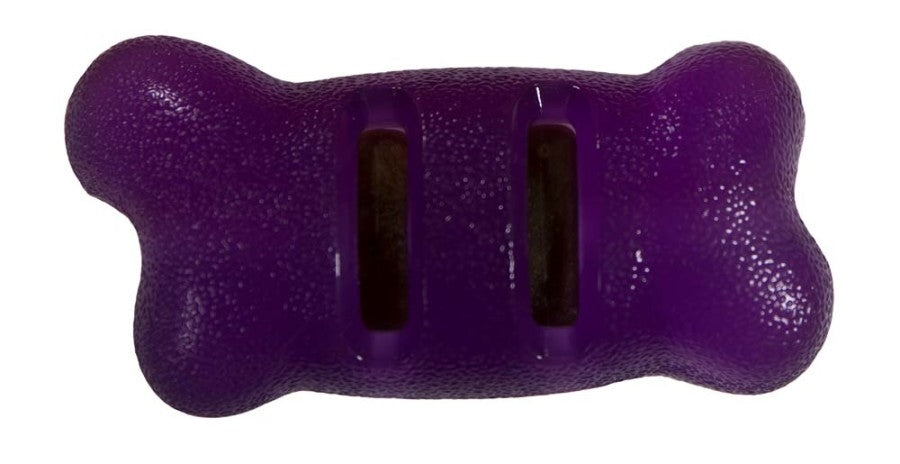Starmark Flex Grip Treat Ringer Bone Red; 1ea-SM