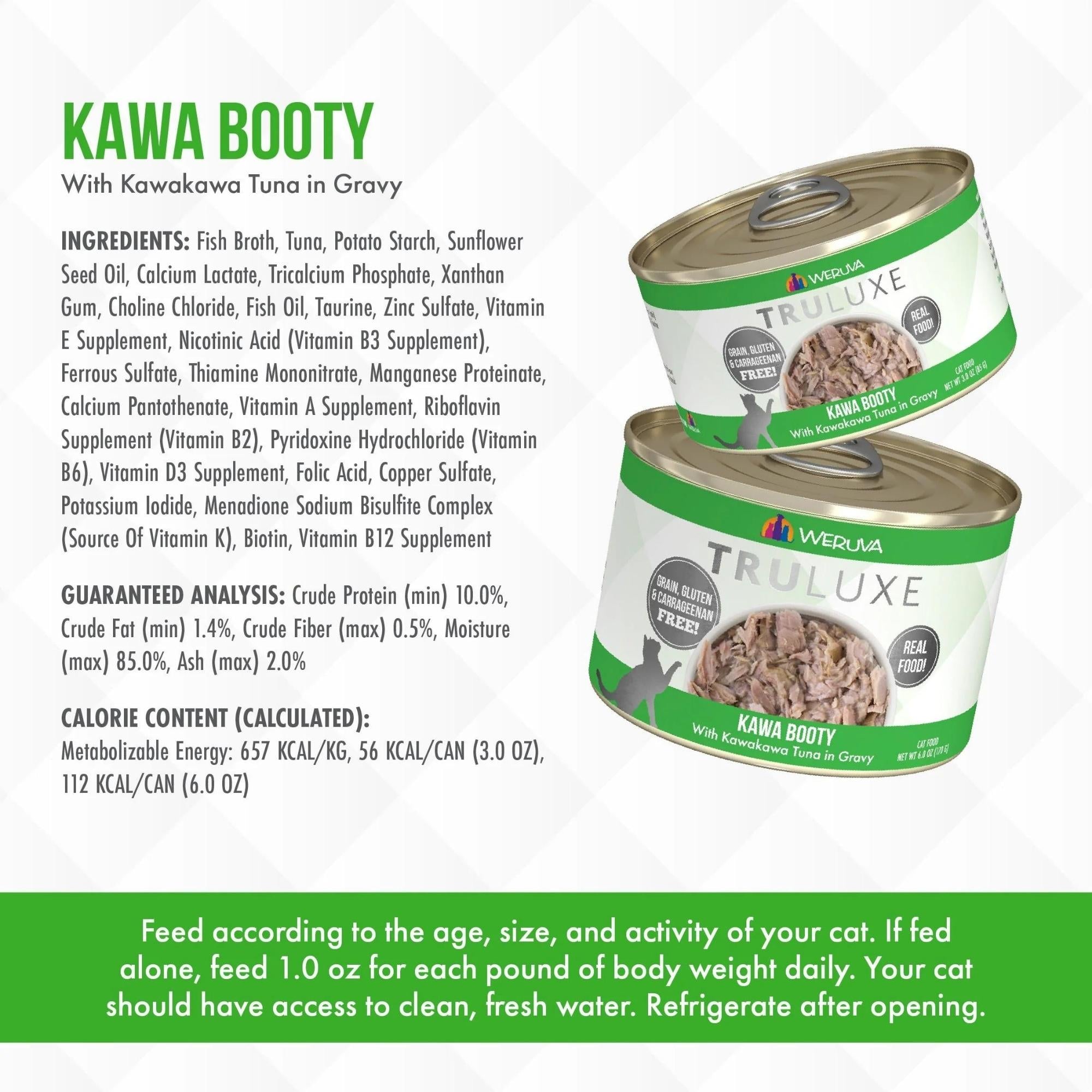 Truluxe Cat Kawa Booty 6oz. (Case of 24)