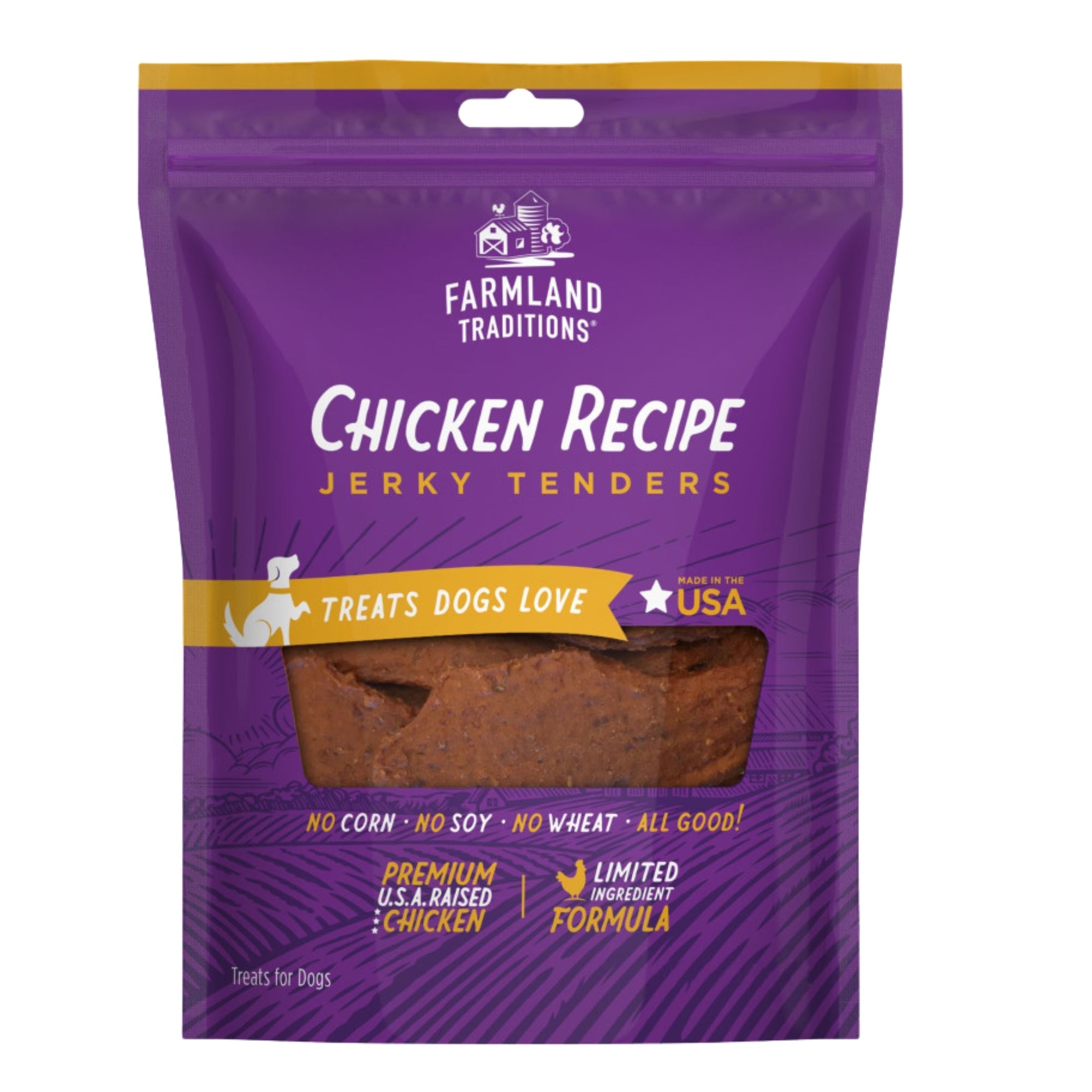 Farmland Traditions Simple Snacks Chicken Jerky Tenders Dog Treats blank/16oz.