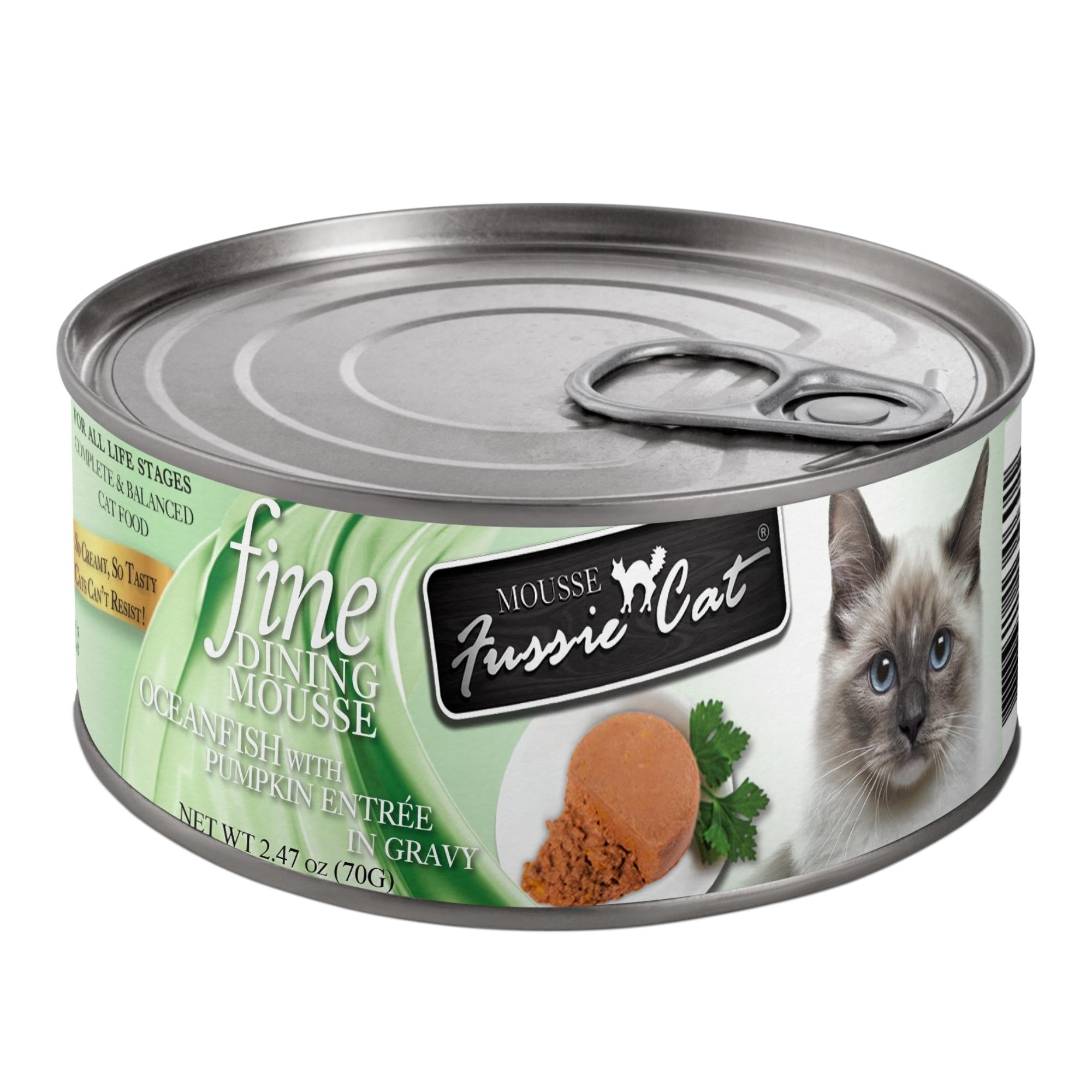 Fussie Cat Fine Dining Mousse Oceanfish with Pumpkin 2.47oz. Default Title