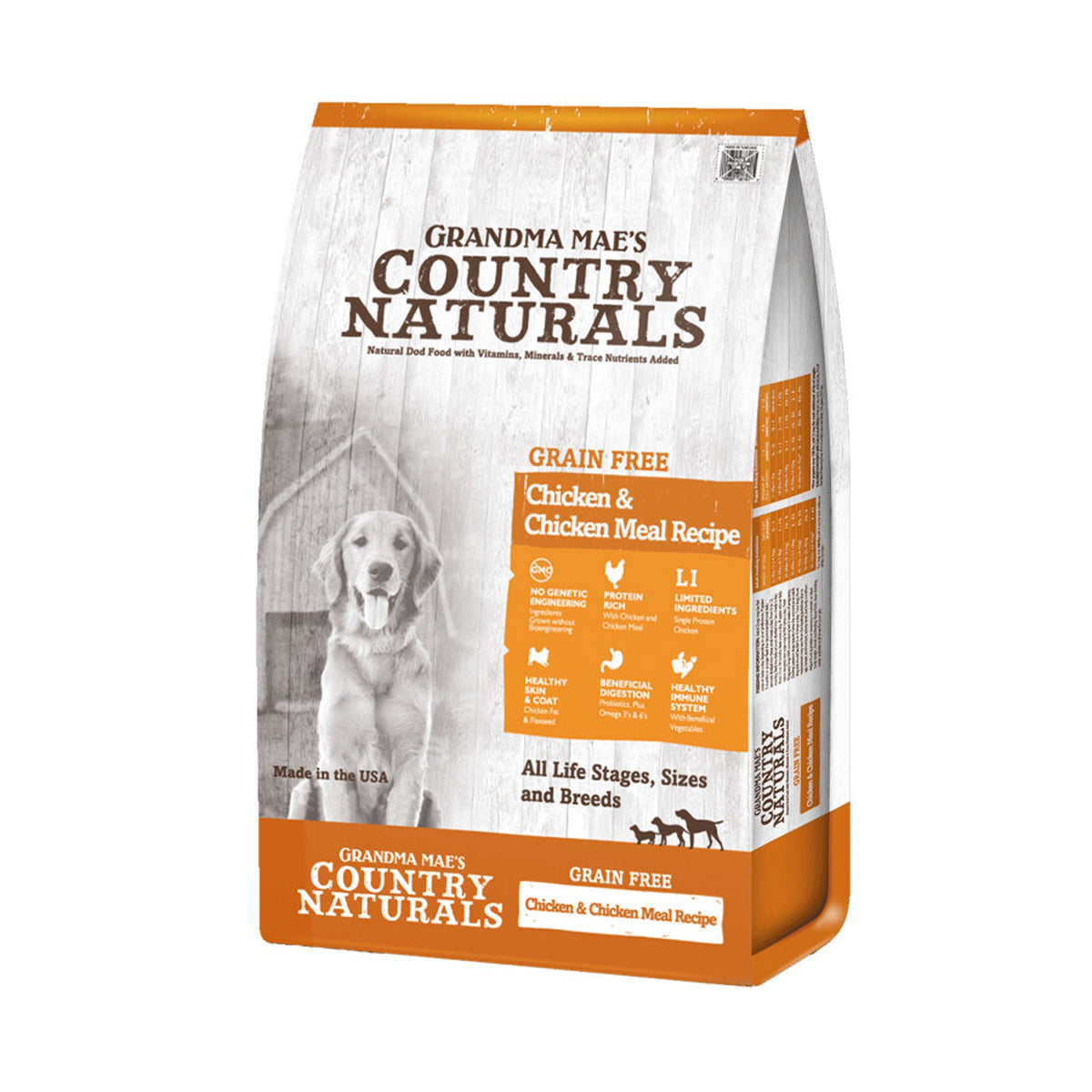 Grandma Mae's Country Naturals Grain Free Chicken & Chicken Meal Dog Food 25lb