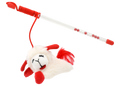 Multipet Lamb Chop® Cat Wand w/ Refillable Catnip 12"