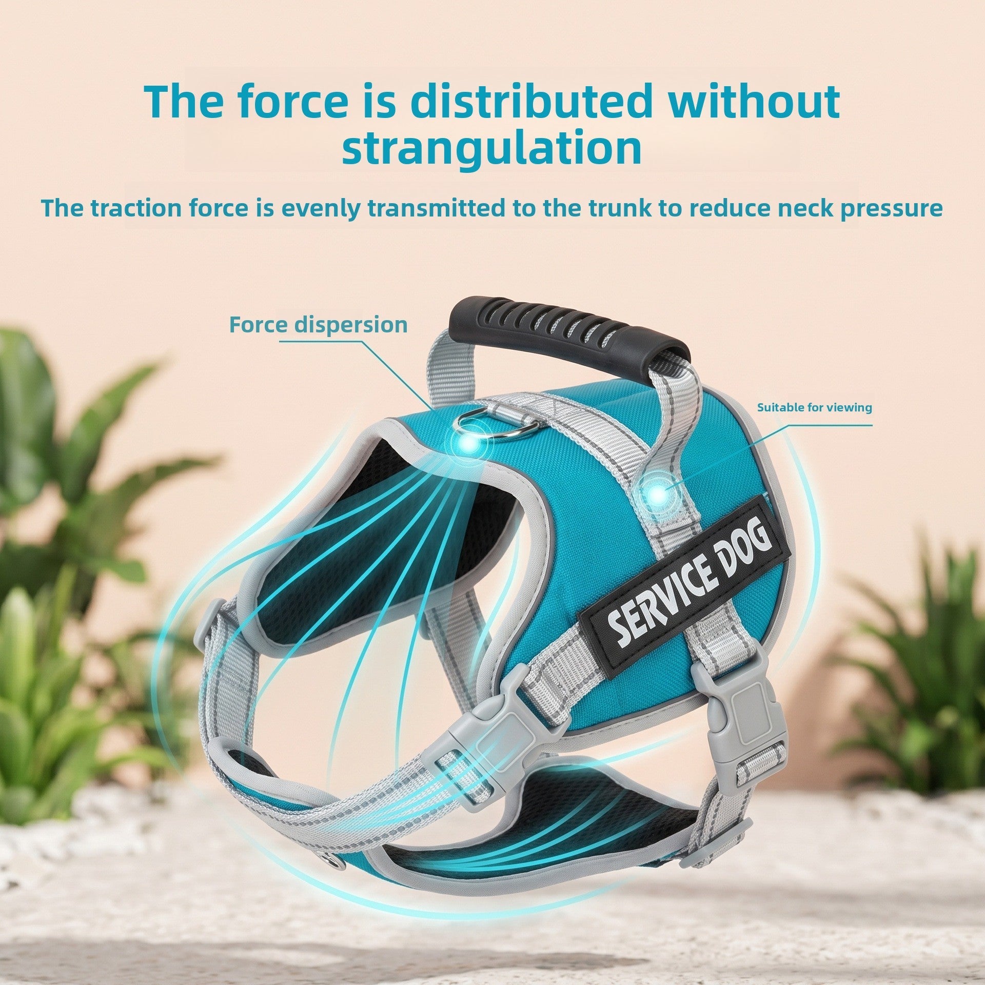 Adjustable Breathable Mesh Dog Harness