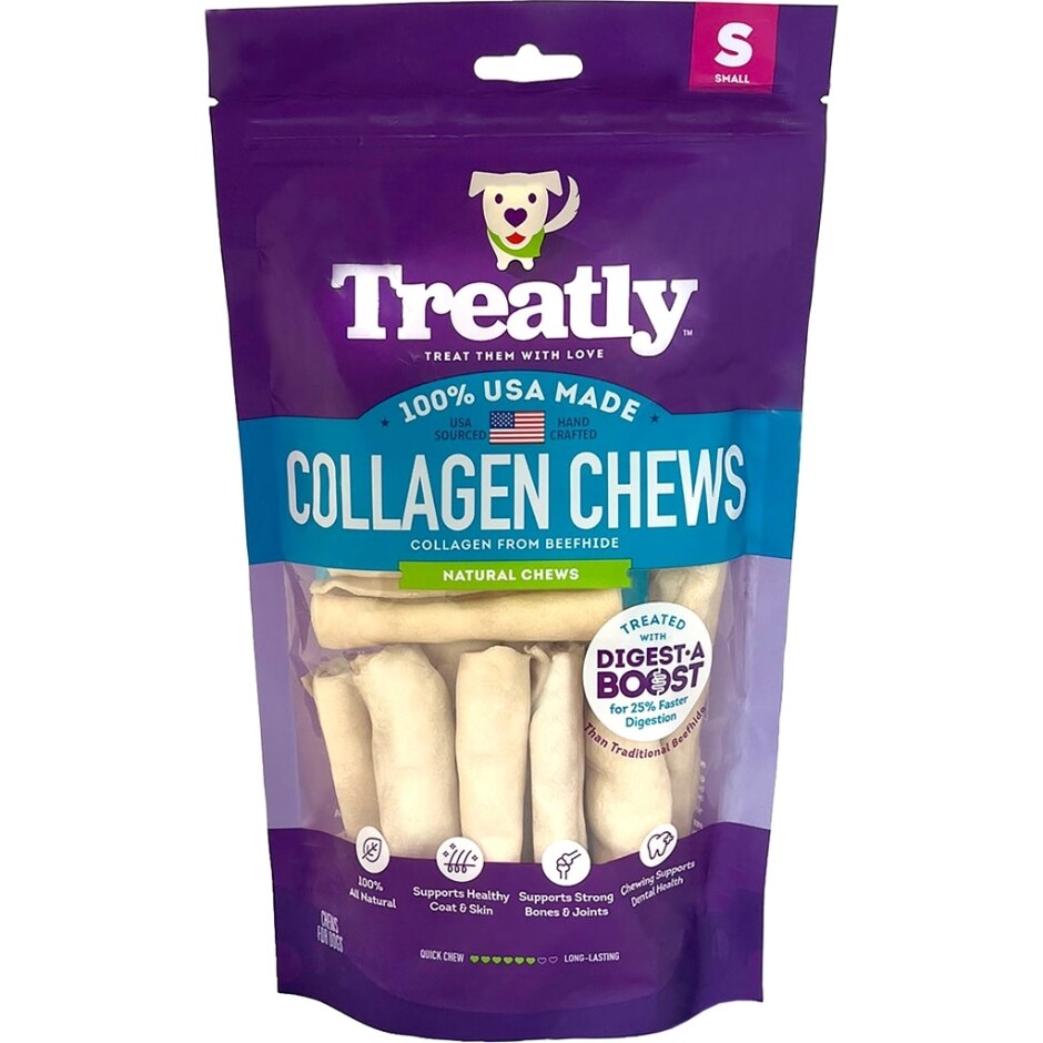 Treatly USA Collagen Chip Rolls Natural Small-8oz.