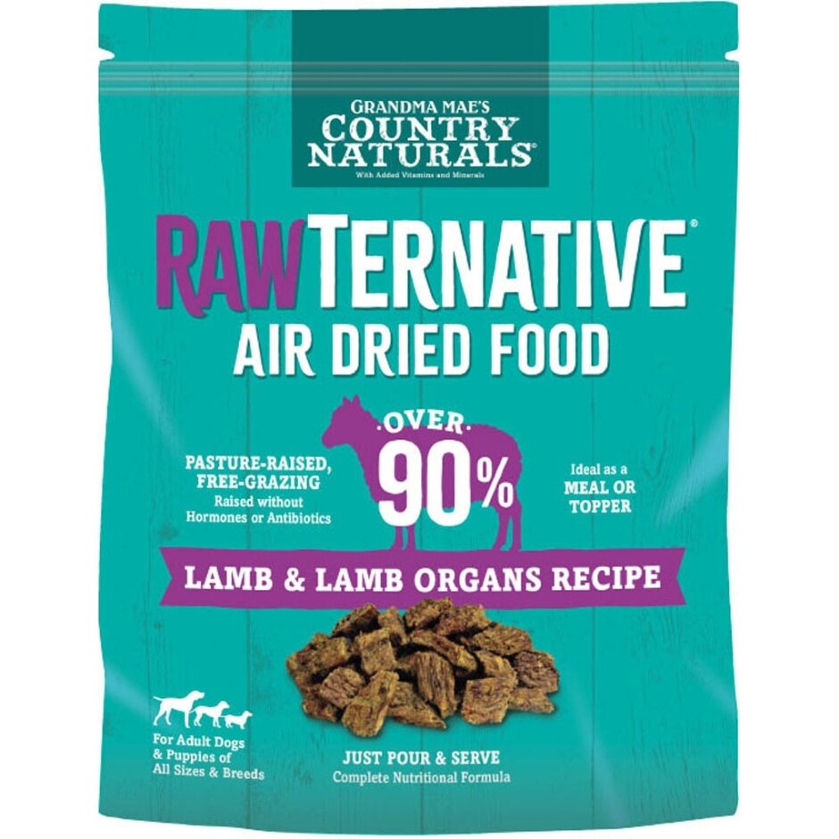 Grandma Mae's RawTernative Air Dried Dog Food Lamb & Lamb Organs Formula 1lb